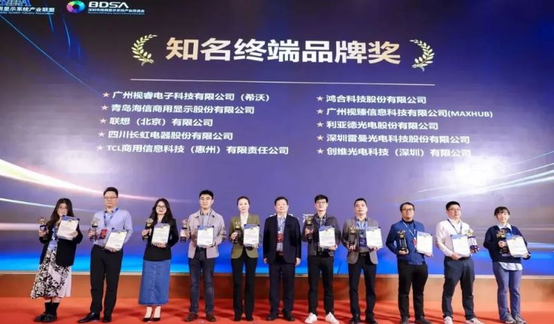 贝斯特斩获华显2023“Micro LED市场最具着名品牌奖